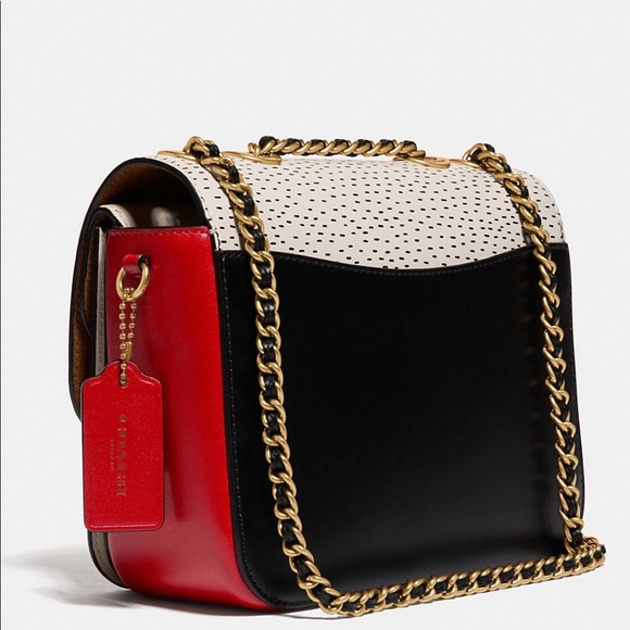 NWT COACH Disney Mickey Mouse X Keith Haring Madison Shoulder Bag 19 $495 - Picture 4 of 16